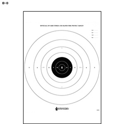 LT-005 NRA B-8 Target (Bullseye) - HandgunDrills.com