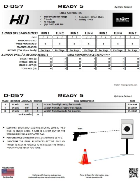 D-057 Ready 5 by Shane Cardwell - HandgunDrills.com