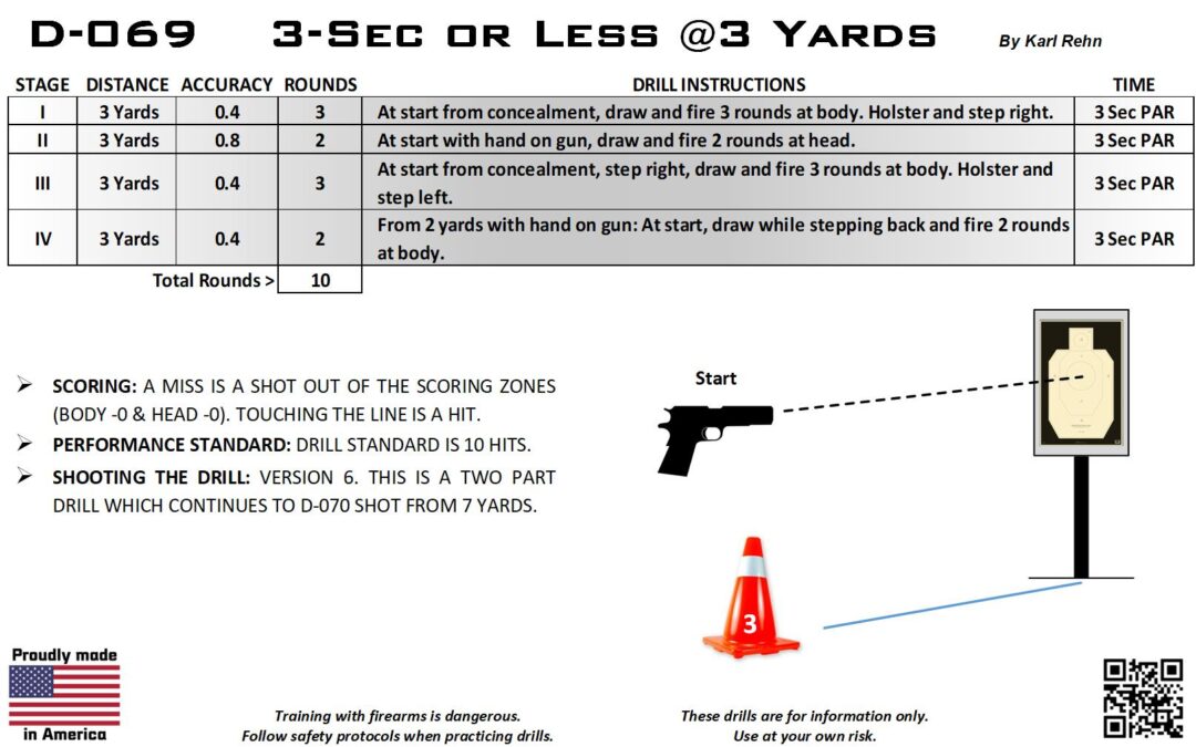 D-069 3 Sec or Less @ 3 Yards